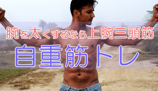 腕を太くするなら上腕三頭筋!鍛え方と効率的な自重筋トレ方法